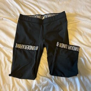 Under Armour Black Leggings with Stretchy Fit and Wide Waistband